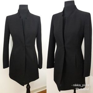 Zara Basic Black Jacket Long Blazer